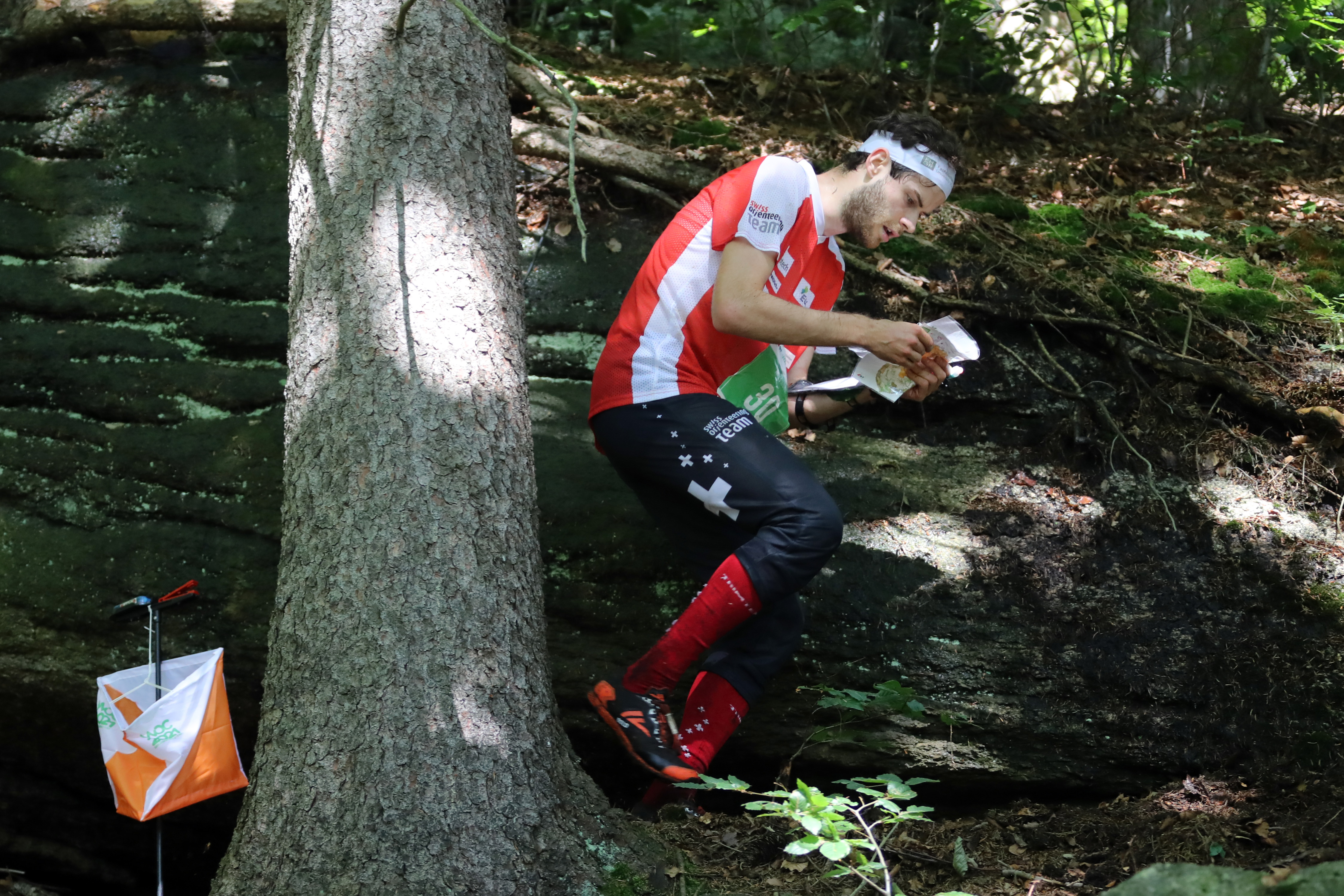 SMRZOVKA/CZE, 06.07.2021 - Noah Zbinden (SUI), captured during the Middle Distance Qualifications at the Nokian Tyres World Orienteering Championships WOC 2021 in Doksy / Czech Republic.   swiss-image.ch + swiss orienteering / Photo Remy Steinegger