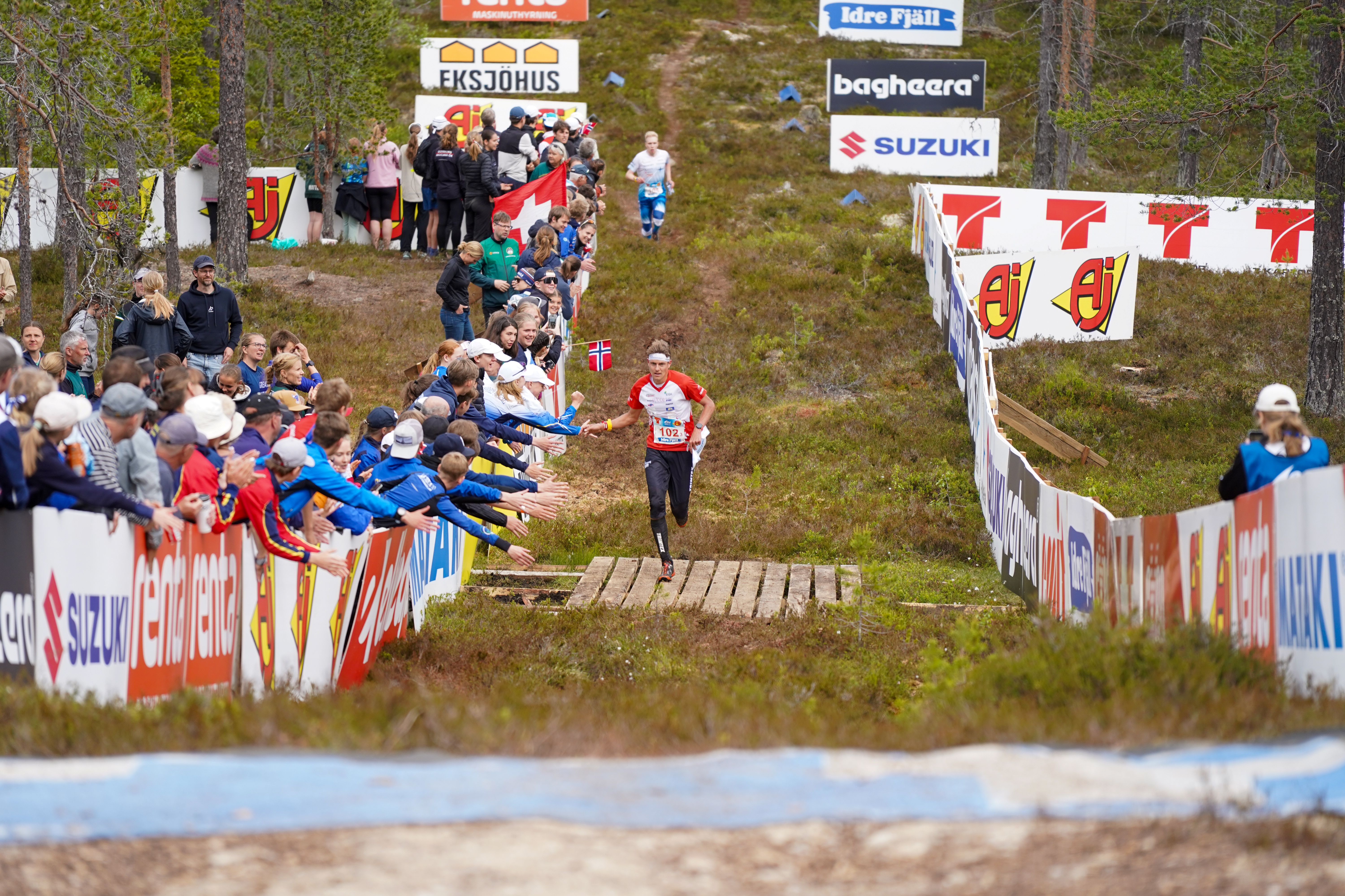 Zieleinlauf Staffel Idre Chlai